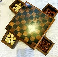 Secret wooden Chess Game Set Gift Thuya Wood Moroccan Handmade Game Lots Bundles | eBay