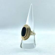 Onyx Sterling Ring - Etsy