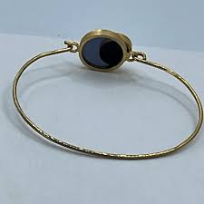 Vintage double glass circles hook front bracelet | eBay