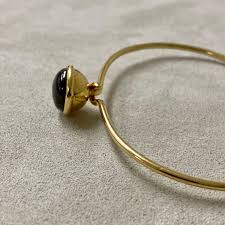 Syna Yellow Gold Big Labradorite Baubles Bracelet | Chairish