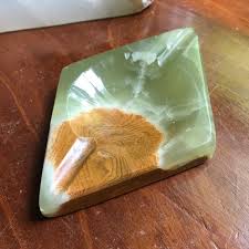 Vintage Stone Ashtray Onyx Ashtray Vintage Mid Century ...