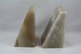 Marble Stone Bookends With Mexican Aztec (?) Design | eBay