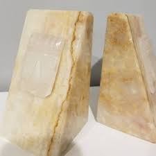 Vintage Marble Tiki Bookends - Etsy