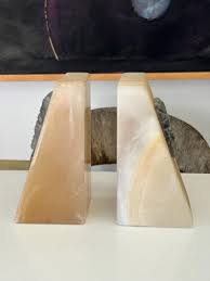 Vintage White Oynx Aztec Bookends - Etsy