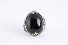 Carolyn Pollack 925 Silver Black Onyx Foliage Ring Size 7 ...