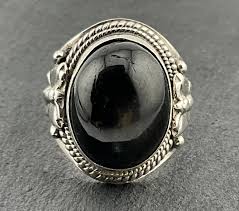 Vintage Star Sapphire Sterling Silver Statement Ring, UK ...