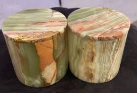 Pair Of Green Marble Lidded Canisters 3” | eBay