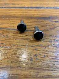 VINTAGE CUFFLINKS PIONEER BLACK LUCITE ONYX TUXEDO WEDDING ...
