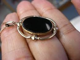 Antique Vtg Onyx 1/20 12K G. F. Pendant Necklace | eBay