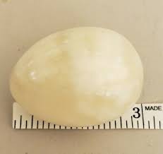 Creamy White Onyx Marble Stone Agate Egg? | eBay
