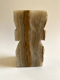 Onyx Bookend Sculpture, Heavy Hand Carved Mexican Aztec Figurine, Vintage, | eBay