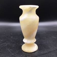 Onyx Yellow Swirl Marble Vase / Candle Holder - FREE ...