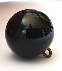 Antique Black Glass Paperweight Button: Brass Shank, Circa 1900s - Etsy New Zealand