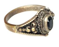 Black Leklai Mekasit Stone Ring: Vintage Magic Silver Amulet ...