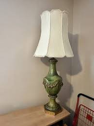 vintage French Antique lamp 28”H With Shade 44” | eBay
