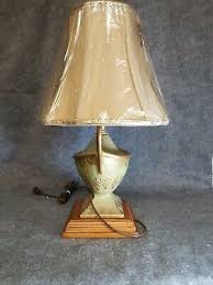 Designed Table Lamp with Silk o lite shade included.19" tall, 14" wide shade | eBay Australia