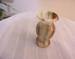 Jarrón vintage pequeño de ónix - Etsy México