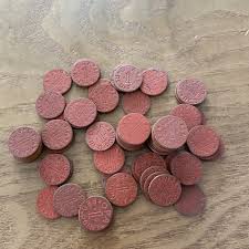 WWII Era Lot Of 10 Food Ration Tokens OPA Red 1 Point Coins Vintage 1940s | eBay