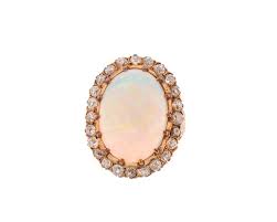 1920s 15 Carat Opal Ring with Diamonds, 14 Karat Gold at 1stDibs | 1920s opal ring, 15 carat opal price, 14 karat gold opal ring