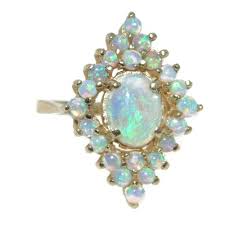 Estate Carved Opal Statement Ring | Menashe & Sons Jewelers