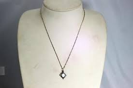 Beautiful Sterling Silver Synthetic Opal Necklace 20” – 11037 | eBay