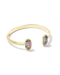 Elton Cuff Gold Lilac Abalone – She Chester