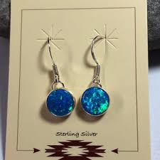 Aqua Terra Jasper Earrings Sterling Silver, Stick Earrings, Stacked Gemstone Earrings, Heishi Gemstone Earrings, Boho Dangle Earrings - Etsy