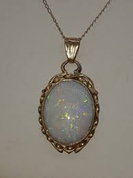 14k Gold Australian Lightning Ridge dark Fire Opal pendant with chain | eBay
