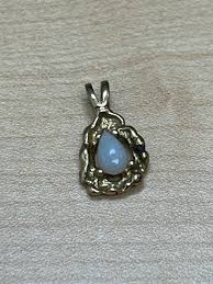 Vintage Opal teardrop pendant