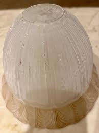 Light Brown and White Frosted / Satin Victorian Glass Light Shade Ceiling, Pendant, Sconce or Swag Lamp, Retro Vintage 1930s 1940s - Etsy