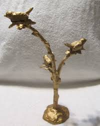 Vintage Bird Spring Clip Glove Note Card Letter Holder Stand ...