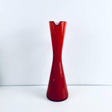 Vintage Opalina Fiorentina Red Glass Pitcher: Mid-century ...