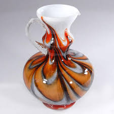 Fiorentina Opaline Glass Vase from Stelvia, 1960s | Chairish