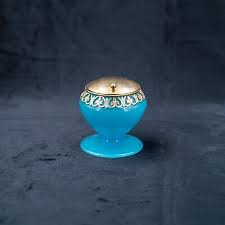 Antique Blue Opaline Glass Box Inkwell Bronze Ormolu Grand ...