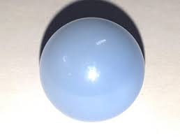 Button: Spherical Light Blue and White 1950s Celluloid ...