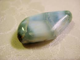 Natural Larimar Polished Nugget Cabochon, Undrilled Bead ...