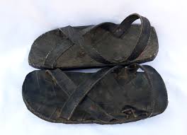 Very Rare Large African Ethnic Tribal Old Rubber Shoe ...