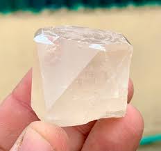 381 ct beautiful top imperial pink golden color topaz big complete crystal