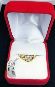 Sterling Silver 14kt 1 Mic Gold 1/10 CTW White Diamond Ring ...