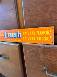 Rare 50s NOS Orange Crush Advertising Sign — Blackwater