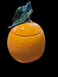 Vintage California Orange Cookie Jar - Etsy