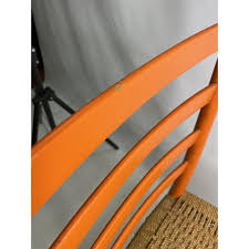 Vintage Gio Ponti Style Orange Chair, Made in Italy For Sale ...