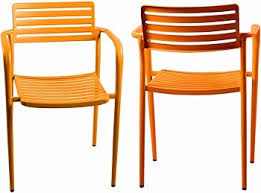 Amazon.com: GWAREZ Outdoor Bistro Metal Arm Chair Stackable ...