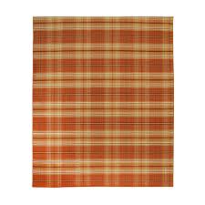 Gracie Oaks Ladehe Stylish Orange Flatweave Wool Rug | Wayfair