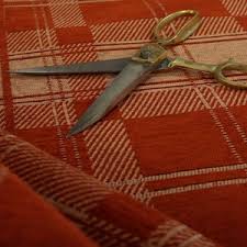 Lee Jofa Braemar Plaid Curry Orange Pink Heavy Duty Cotton ...