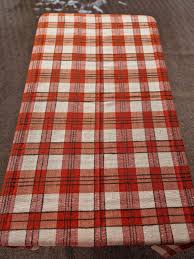 Vintage 70s Plaid Tablecloth: Scandinavian Retro Linen Blend ...