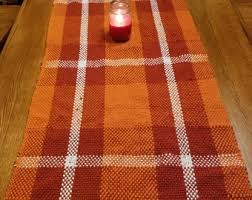 Handwoven Table Runner 50" - Orange - Etsy