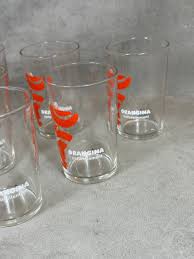 Lot of 6 Vintage Made in France Glass Orangina Glasses | eBay