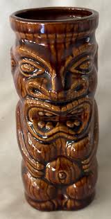 Vintage Orchids of Hawaii Brown Glaze Tiki Glass Made in Japan - Etsy