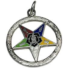 Estate Sterling Silver and Enamel Order of the Eastern Charm ...